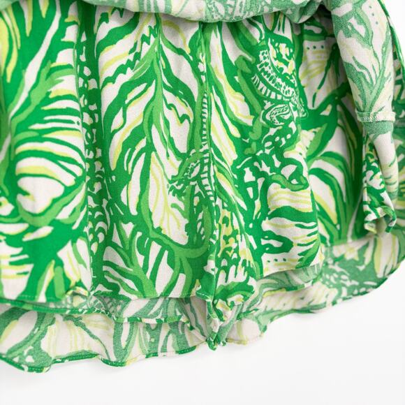 Lily Pulitzer Ramona Green Jersey Knit Skort Size 2 - Picture 4 of 5